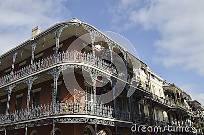 French Quarter Corner Stock Photo