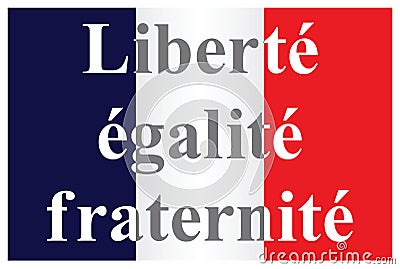 The French Republic flag Vector Illustration