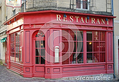 French restaurant Stock Photo