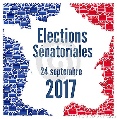 French Senate election 2017 Stock Photo