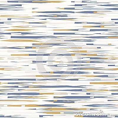 French shabby chic doodle stripe vector stripe background. Broken watercolor line off white seamless pattern. Hand drawn Vector Illustration