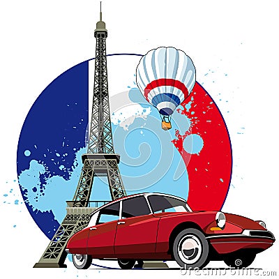 French Style Vector Illustration