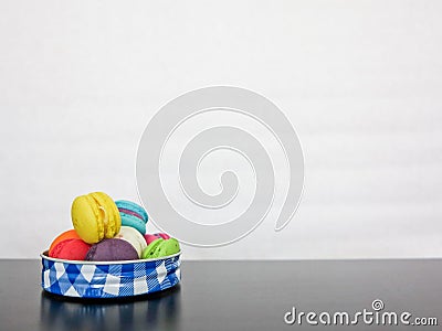French sweet meringue-based confection called macarons Stock Photo