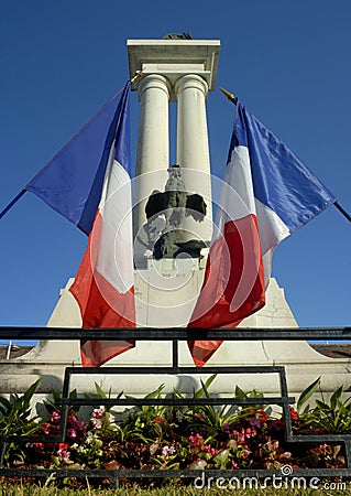 French war memorial Stock Photo
