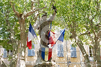 French war monument Stock Photo
