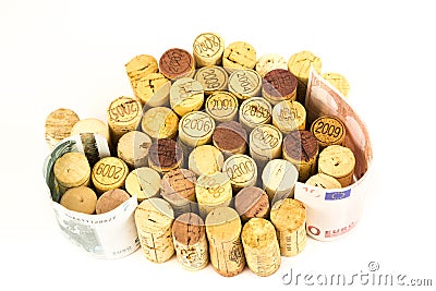 French wine corks Stock Photo