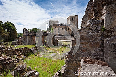 The French World War 2 massacre memorial village of Oradour-sur-Galne Editorial Stock Photo