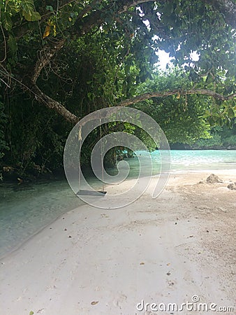 Frenchman`s Cove, Port Antonio, JAMAICA Stock Photo