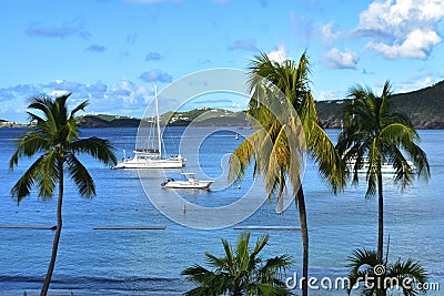 Frenchman`s cove, St. Thomas, United States Virgin Islands Stock Photo