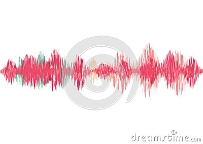Frequency equalizer vector illustration sound volume wave audio voice bar for your web site design, logo, app, UI. Vector Illustration