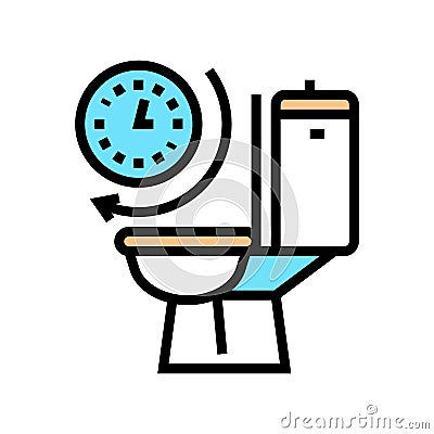 frequent urination color icon vector illustration Cartoon Illustration