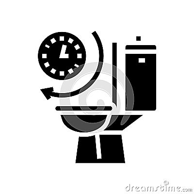 frequent urination glyph icon vector illustration Cartoon Illustration