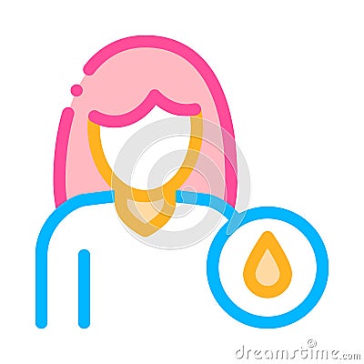 Frequent Urination Symptomp Pregnancy Vector Icon Vector Illustration
