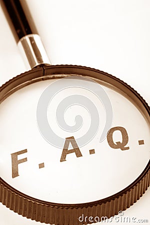 Frequently Asked Questions Stock Photo