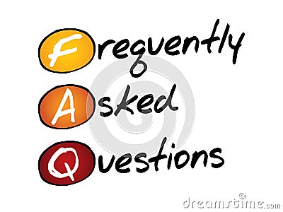 Frequently Asked Questions (FAQ), business concept Stock Photo