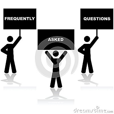 Frequently Asked Questions Frequently Asked Questions Vector Illustration