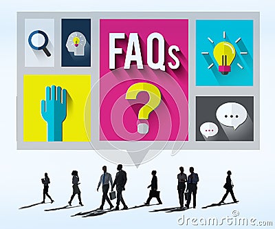 Frequently Asked Questions Help Information Answer Concept Stock Photo