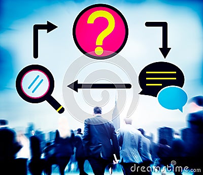 Frequently Asked Questions Inquiry Asking Concept Stock Photo
