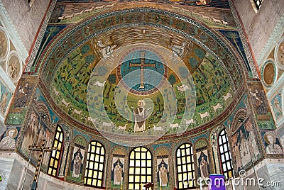 Fresco Mosaics in Ravenna Stock Photo