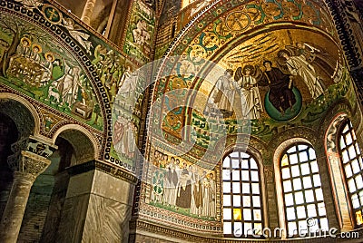 Fresco Mosaics in Ravenna Stock Photo