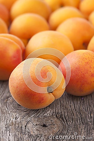 Fresh apricots Stock Photo