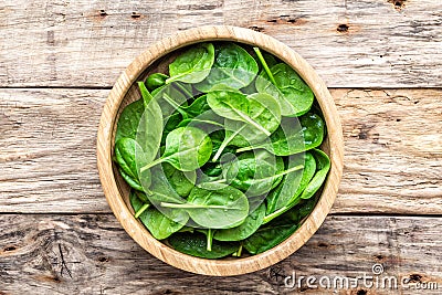 Fresh baby spinach leaves Stock Photo