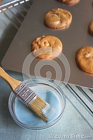 Fresh baked cookies Stock Photo
