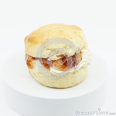 Fresh baked scone Stock Photo