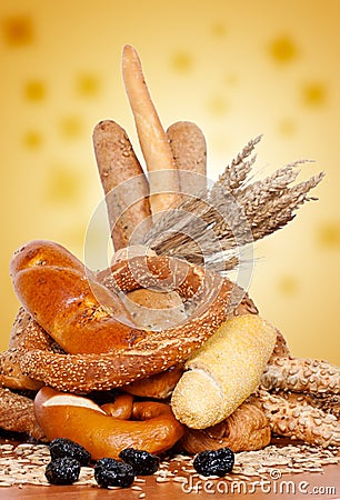 Fresh bakery products Stock Photo