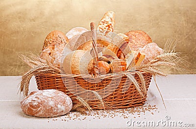 Fresh bakery products Stock Photo