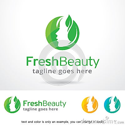 Fresh Beauty Logo Template Design Vector, Emblem, Design Concept, Creative Symbol, Icon Vector Illustration