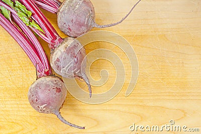 Fresh beets on board Stock Photo