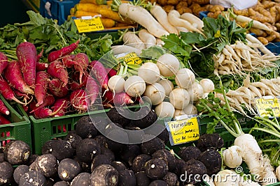 Fresh biological veg Stock Photo