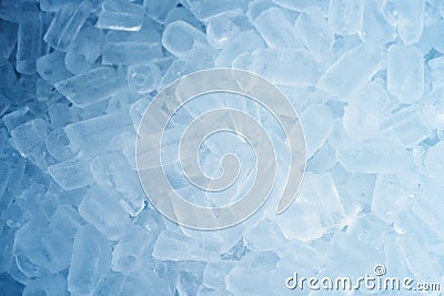 fresh blue ice cubes background Stock Photo