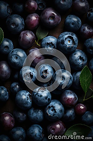 Fresh blueberries background. Stock Photo