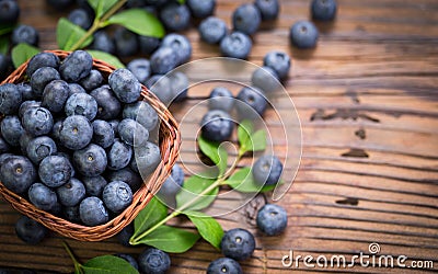 Fresh blueberries Stock Photo