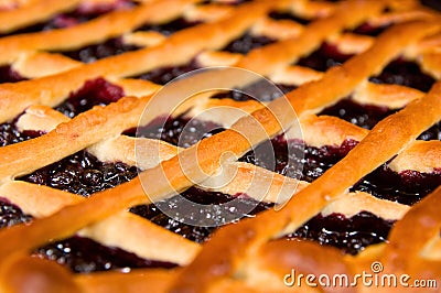 Fresh blueberry pie Stock Photo