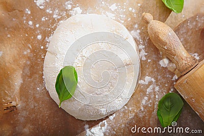 Fresh bread dough Stock Photo
