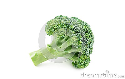 Fresh broccoli isolated on white Stock Photo