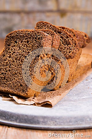 Fresh brown bread Stock Photo