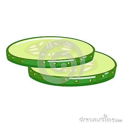 Fresh burger cucumber icon cartoon vector. Bun meat Vector Illustration