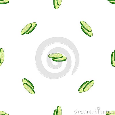 Fresh burger cucumber pattern seamless vector Vector Illustration