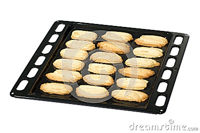 Fresh butter shortbread biscuits Stock Photo