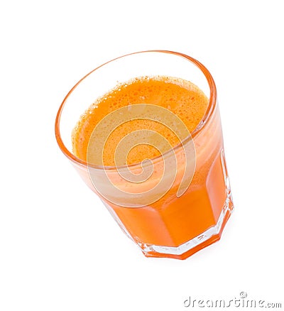 Fresh carrot juice Stock Photo
