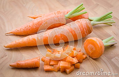 Fresh carrots Stock Photo