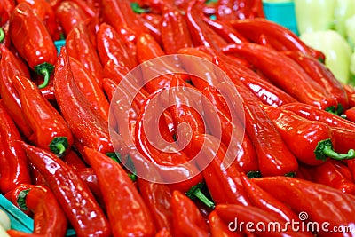 Fresh cayenne in supermaket Stock Photo