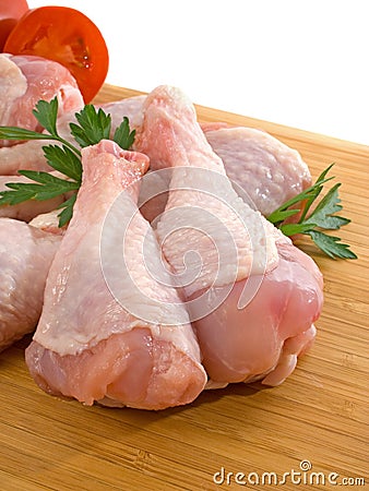 Fresh Chicken Legs Stock Photo