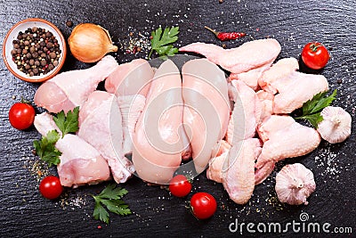 Fresh chicken meat Stock Photo