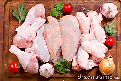 Fresh chicken meat Stock Photo