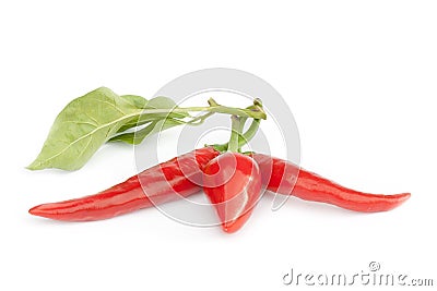 Fresh chilli peppers Stock Photo